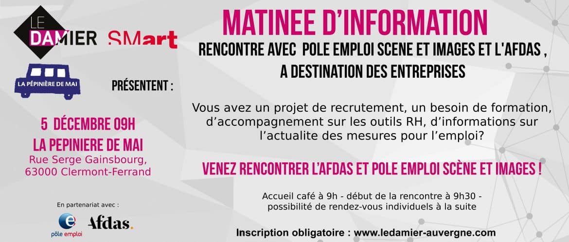 Matinée d'information rencontre Pôle Emploi & AFDAS